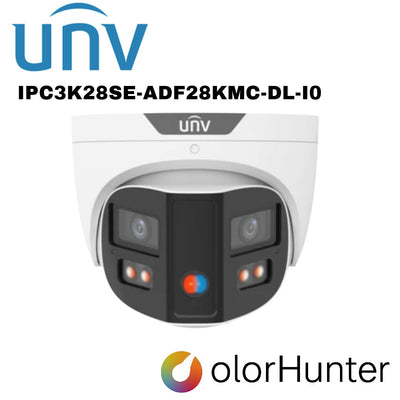 Uniview 8MP Turret  ColorHunter, Omniview, Two-Way Audio, 2.8mm UV-IPC3K28SE-ADF28KMC-DL-I0 Global Security