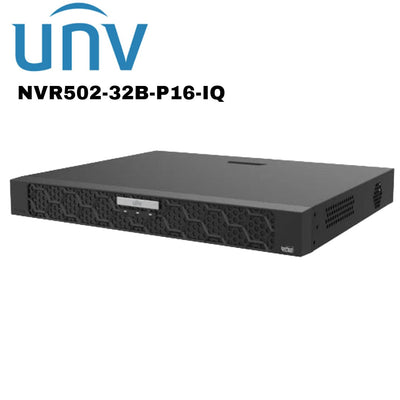 Uniview 32 Channel 2 SATA NVR with Ai UV-NVR502-32B-P16-IQ Global Security