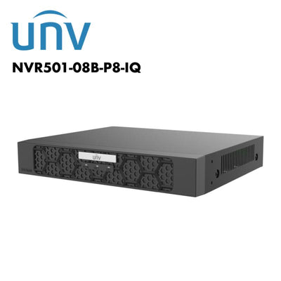 Uniview 8 Channel PoE 1-SATA HD NVR Built-in AI UV-NVR501-08B-P8-IQ Global Security