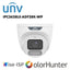 Uniview 8MP ColorHunter Wise-ISP Owlview Warm Light Turret 2.8mm White/Black UV-IPC3628LE-ADF28K-WP Global Security