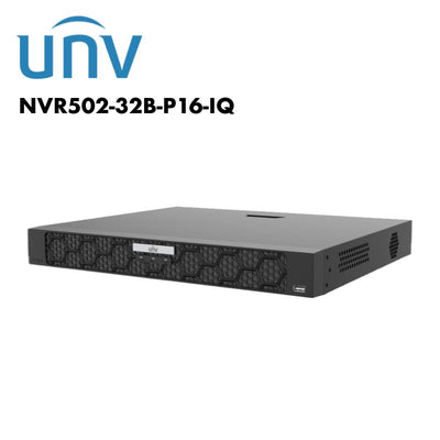 Uniview 32 Channel 2 SATA NVR with Ai UV-NVR502-32B-P16-IQ Global Security