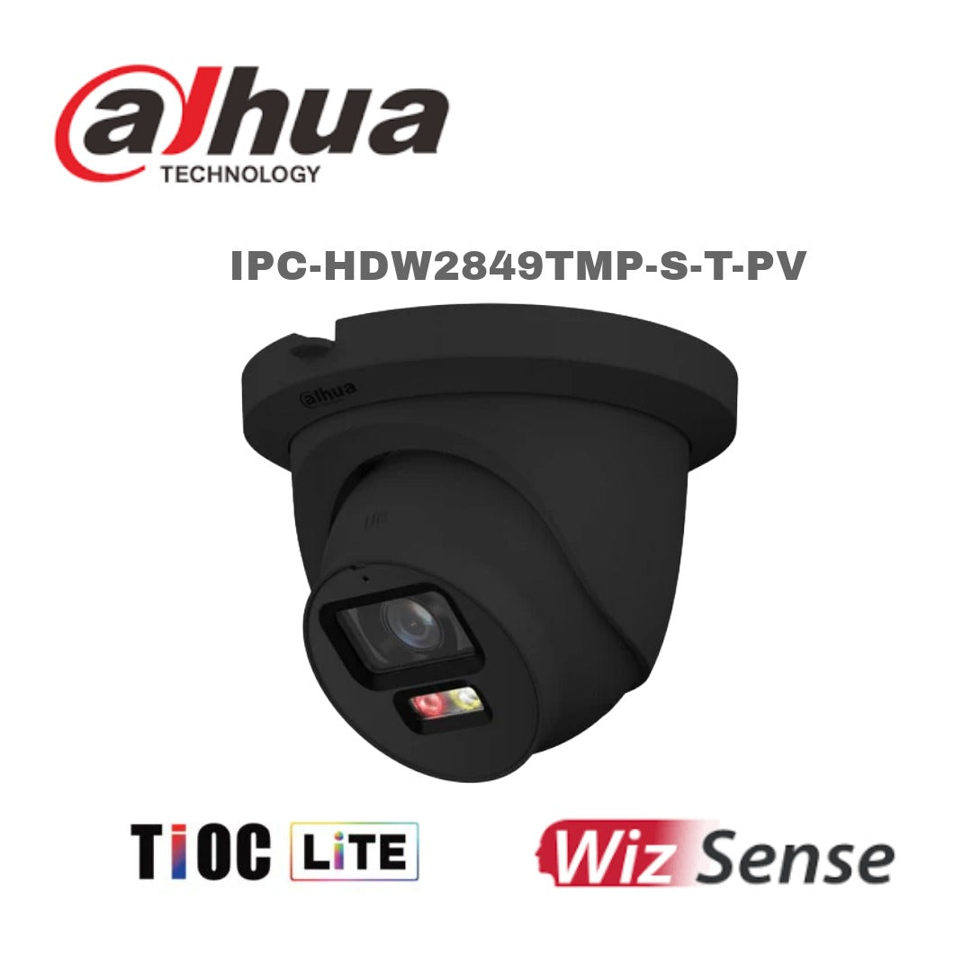Dahua 8MP TiOC Lite Eyeball WizSense Network Camera 2.8mm (Two-Way Talk) IPC-HDW2849TMP-S-T-PV Global Security