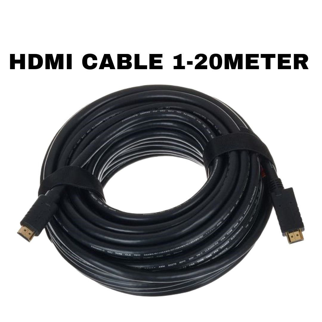 HDMI CABLES. VARIOUS LENGTHS FROM 1M - 20M Global Security