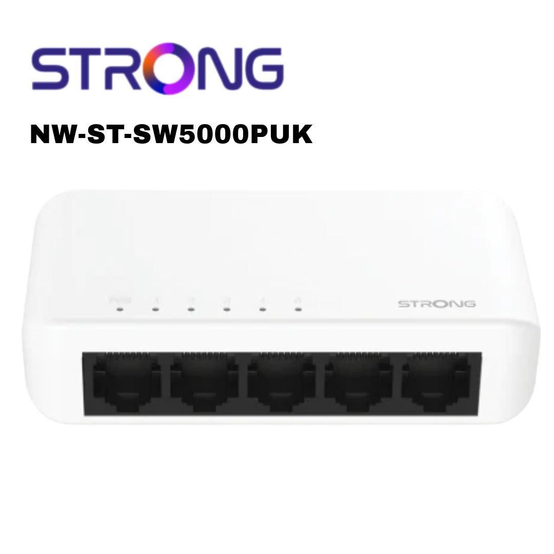 STRONG 5 Port Gigabit Switch (Plastic) Global Security