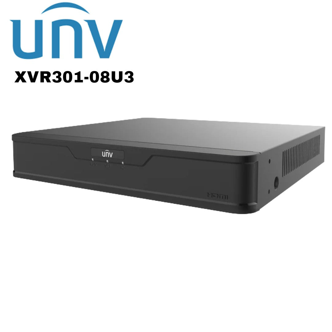 Uniview 8 Channel Hybrid 8 Megapixel DVR UV-XVR301-08U3 Global Security