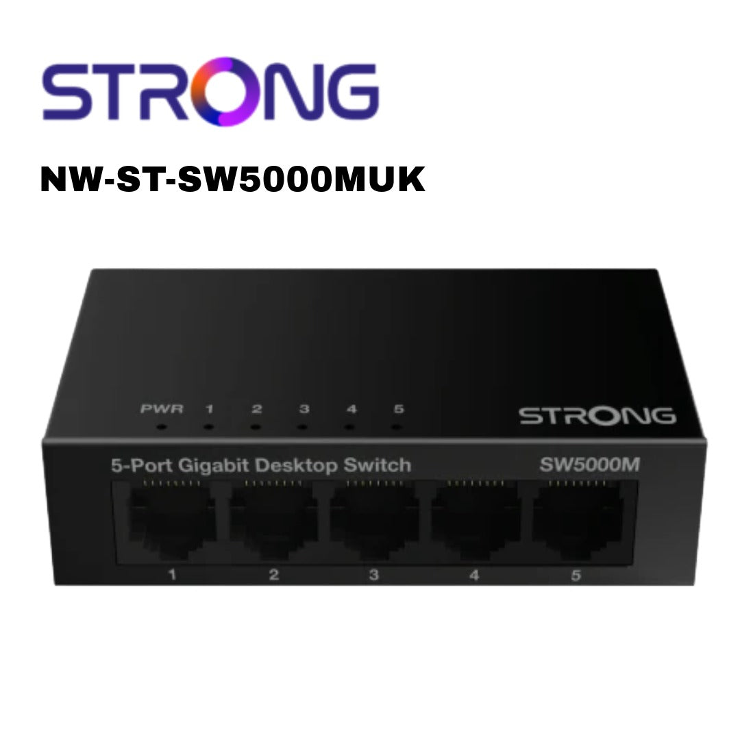 STRONG 5 Port Gigabit Switch (Metal) Global Security