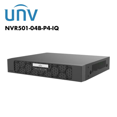 Uniview 4 Channel PoE 1-SATA HD NVR Built-in AI UV-NVR501-04B-P4-IQ Global Security