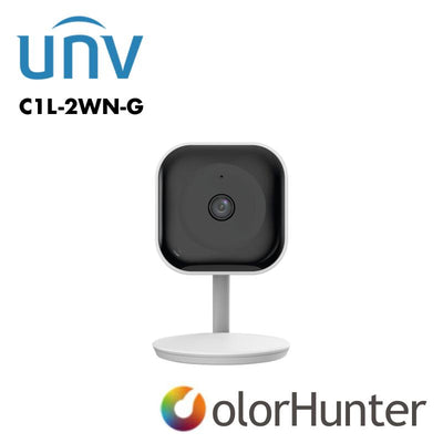Uniview 2MP Cube Network Camera – SMART WIFI, 2.8MM, WHITE UV-C1L-2WN-G Global Security